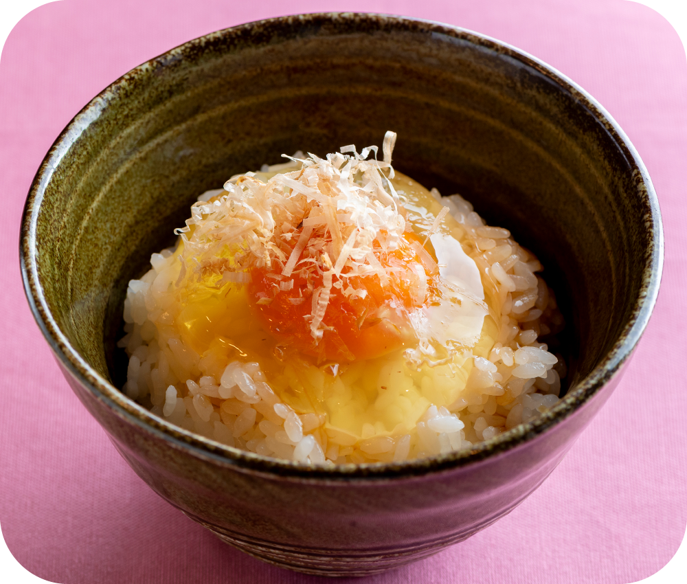 鯛塩そば 灯花（とうか）の秋メニュー単品「卵かけご飯」のイメージ画像