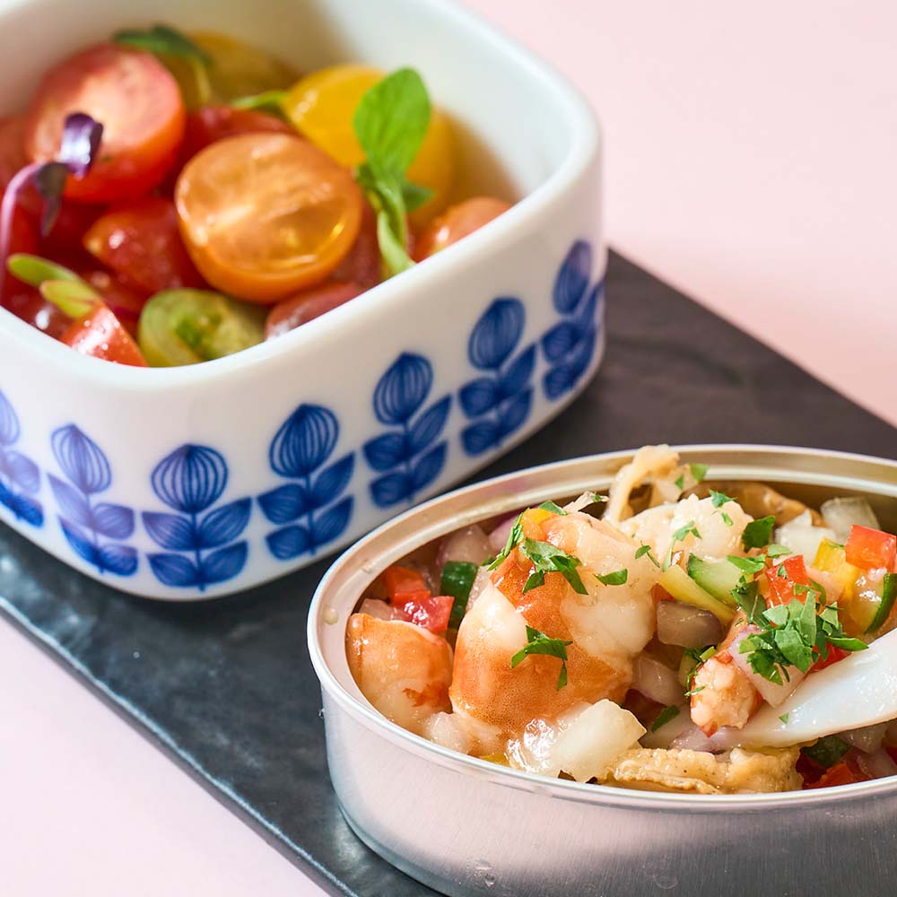 BIKiNi mediのメニュー「3種トマトのサラダ＆サルコピン～魚介のマリネ～」のイメージ画像2