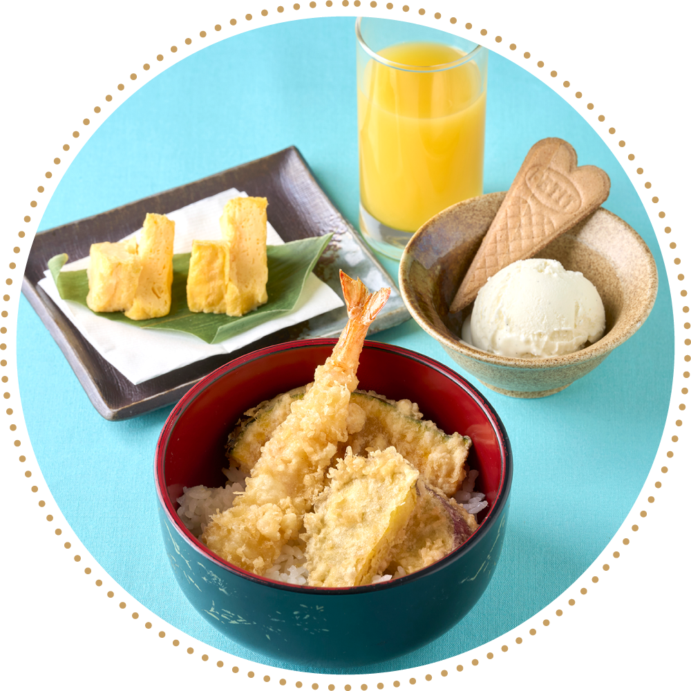 銀座ハゲ天のメニュー「お子様天丼」のイメージ画像