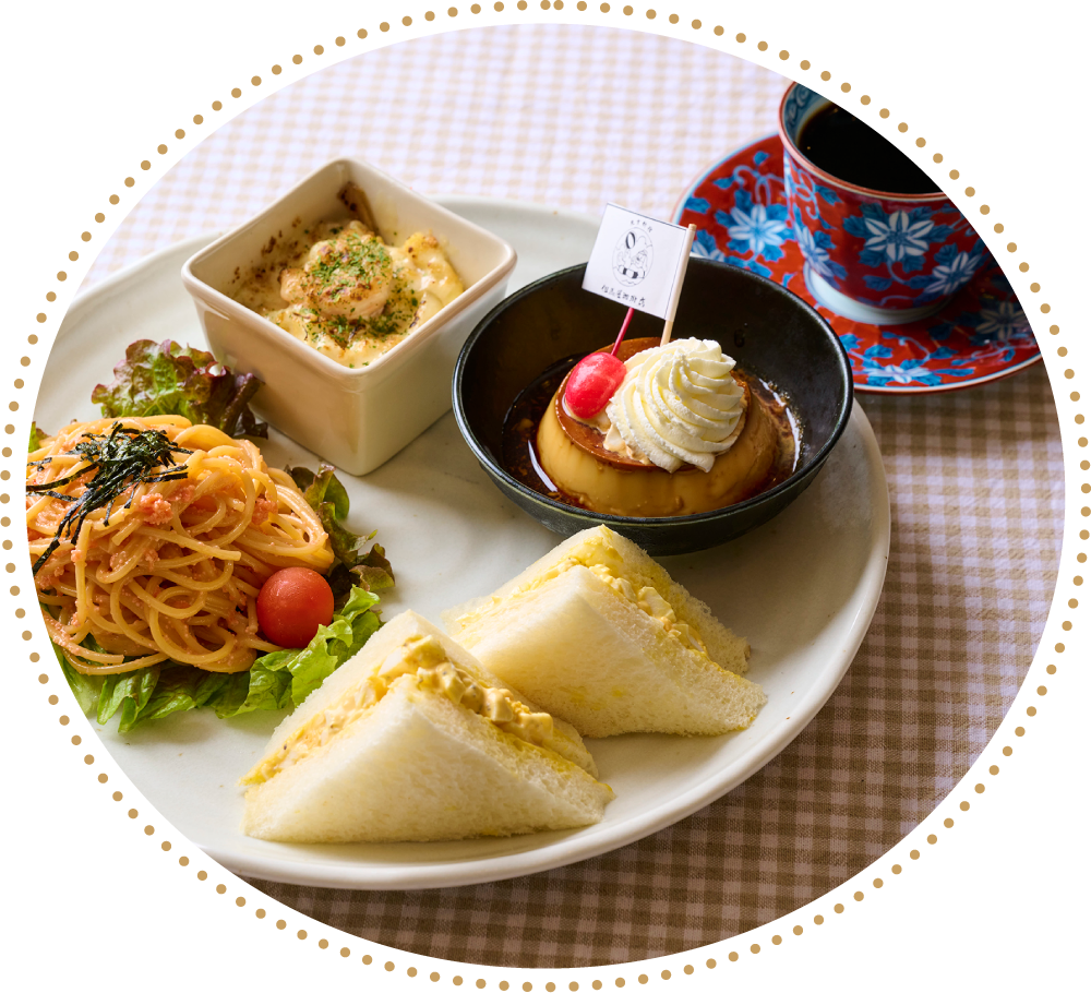 但馬屋珈琲店のメニュー「お子様チキンオムライス」のイメージ画像