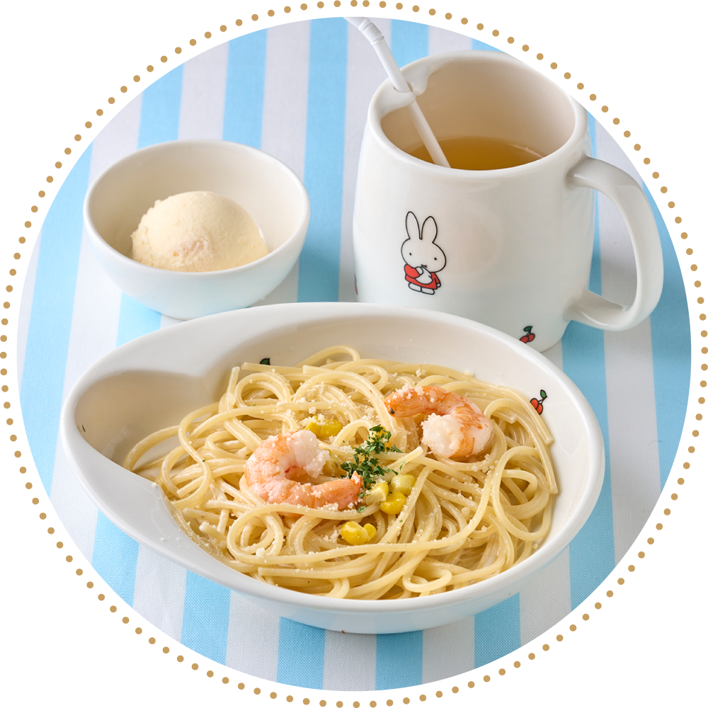 洋麺屋五右衛門のメニュー「お子さまセットクリームソース」のイメージ画像