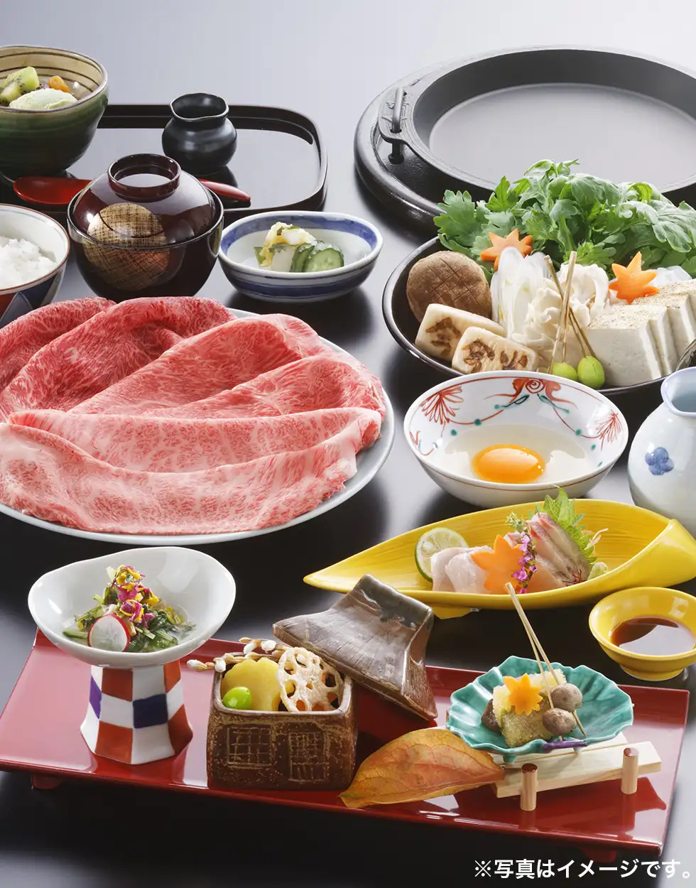 人形町今半宴会メニューの料理イメージ画像