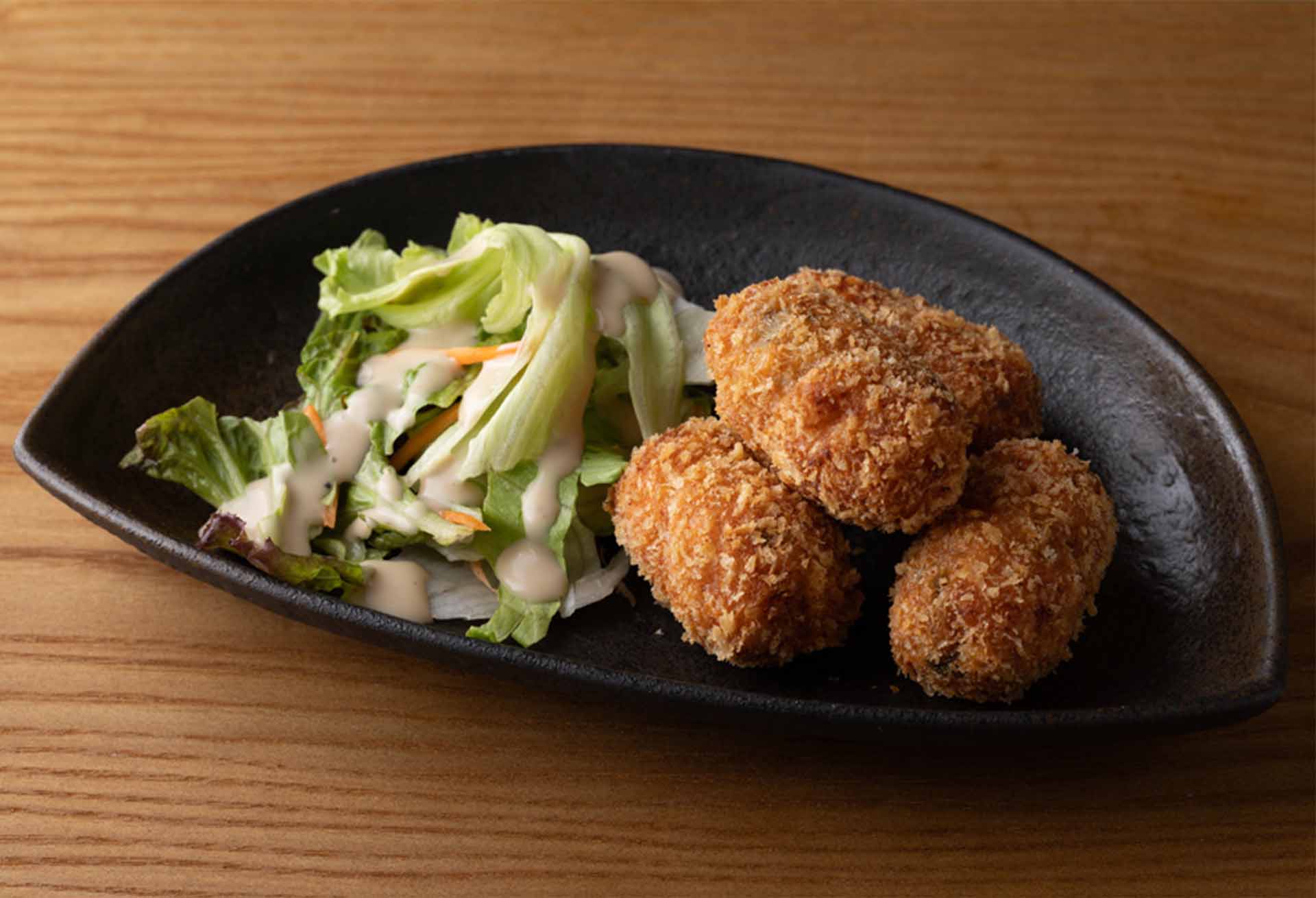 明太高菜と植物性チーズのコロッケメニューのイメージ1