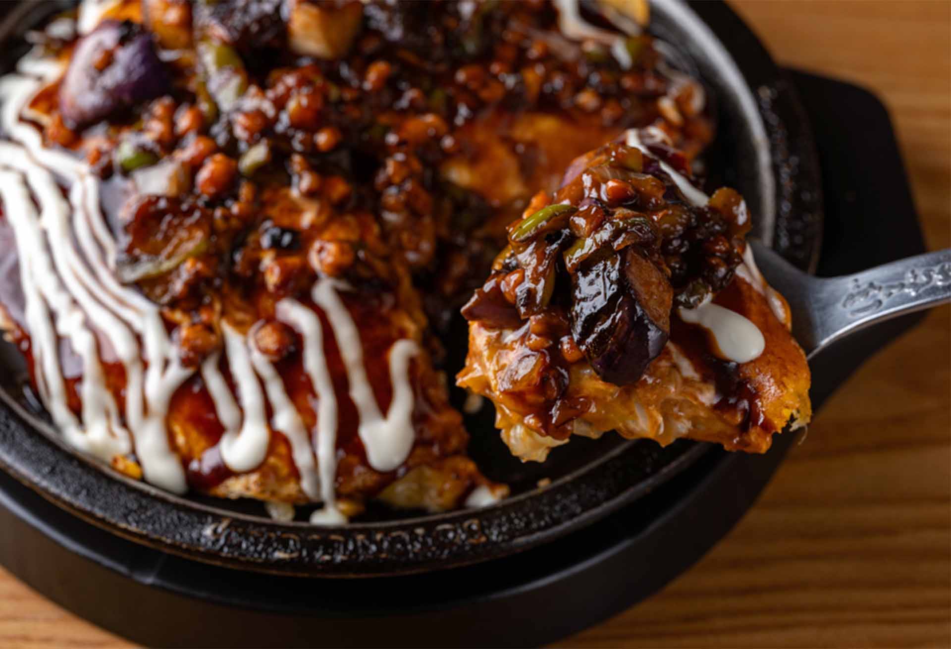 大豆ミートを使ったモダン焼メニューのイメージ1