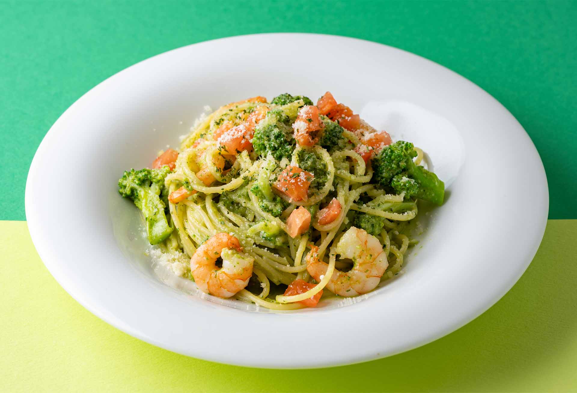 「海老と国産ブロッコリーのジェノベーゼ」メニューのイメージ1