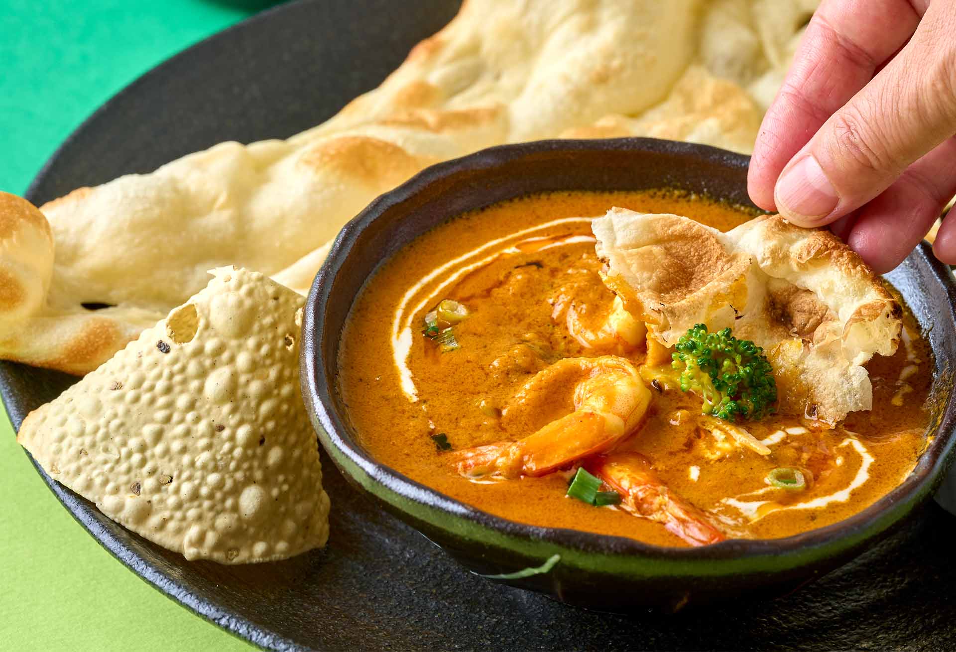 「ブロッコリーとエビのカレー」メニューのイメージ2