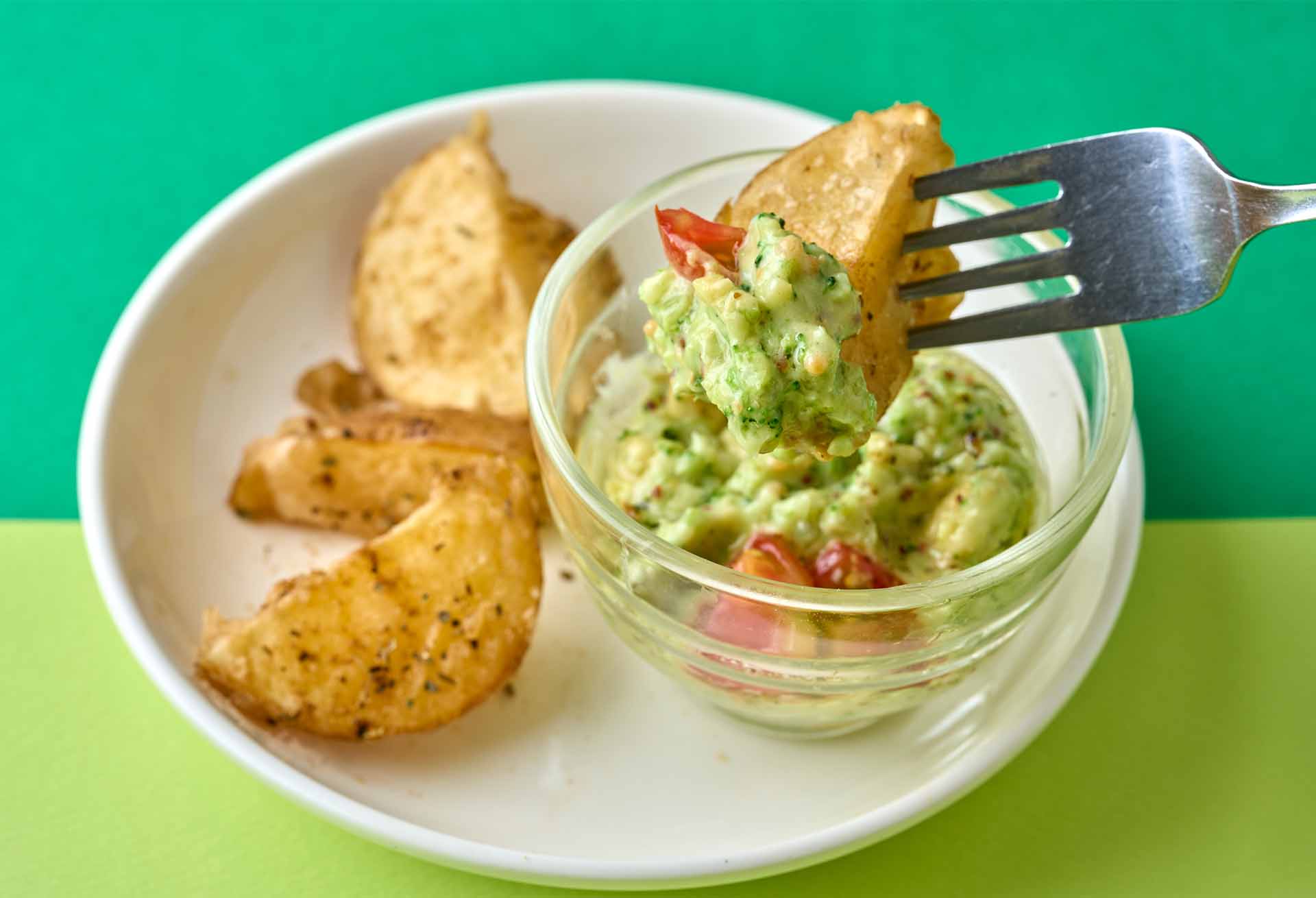 「ブロッコリーとアボカドのソースで食べる北海道産ポテト」メニューのイメージ2